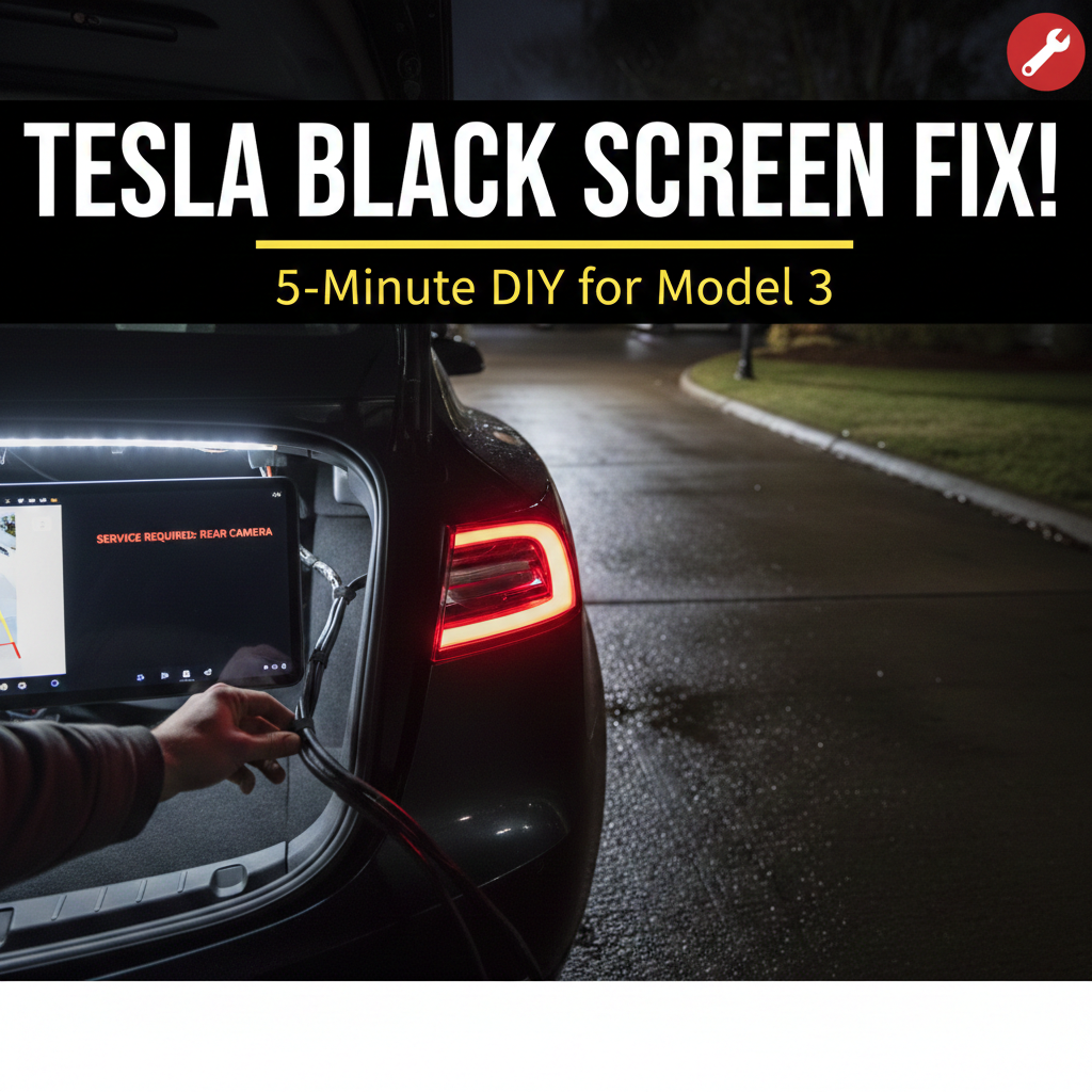 Tesla Model 3 Backup Camera Black Screen: My 5-Minute Proven Fixes